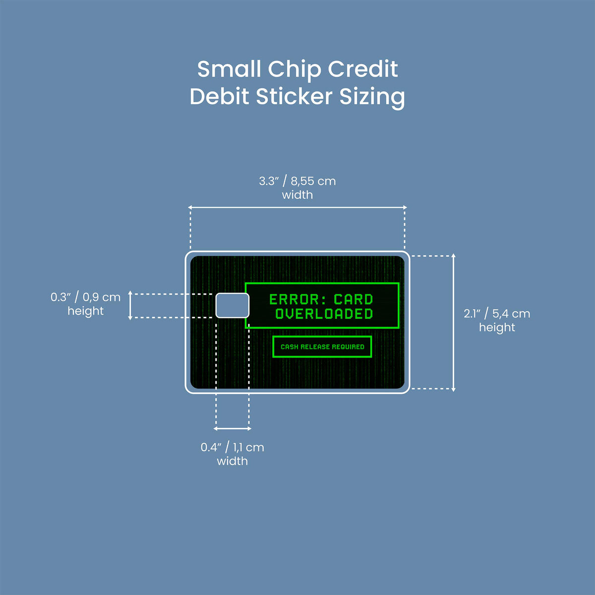 Error - Premium Vinyl Credit Card Skin Cover by Wonderwallsboutique