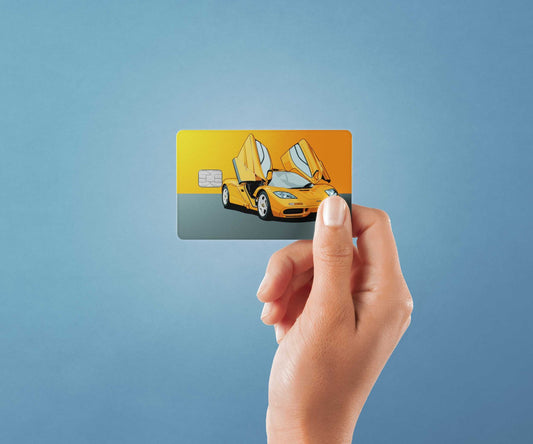 Watercolor f1 design | credit card sticker | small chip | credit card skin for nursery and home wall decor.
