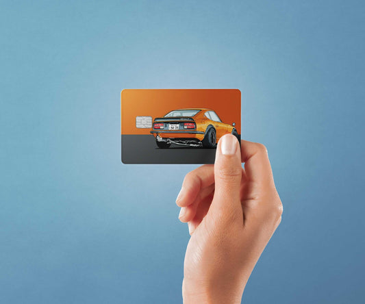 Watercolor fairlady z design | credit card sticker | small chip | credit card skin for nursery and home wall decor.