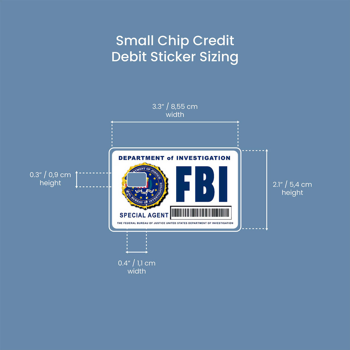 FBI - Premium Vinyl Credit Card Skin Cover by Wonderwallsboutique