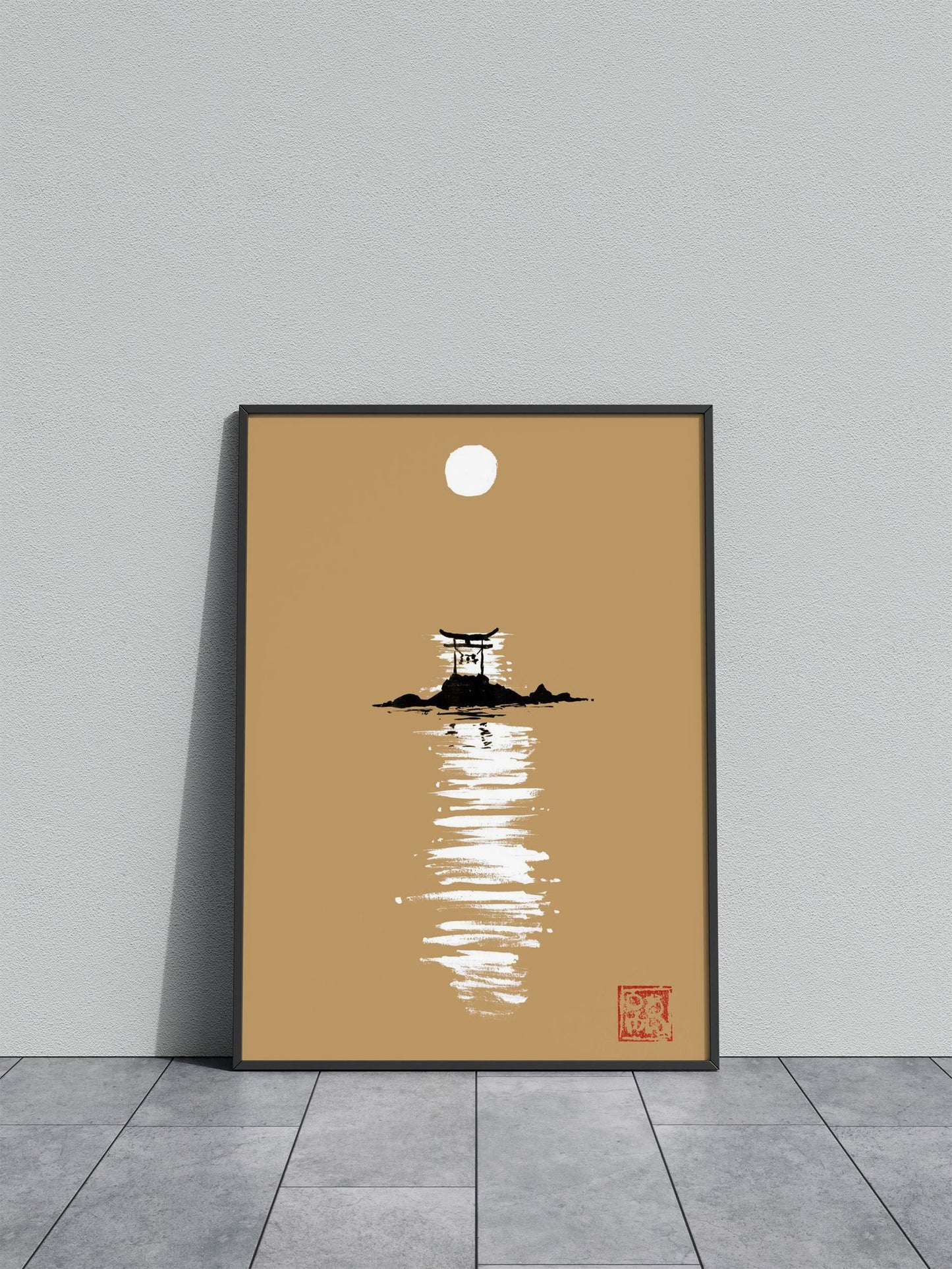 gate at the sea Asian Style Poster | Wall Art for Home & Office | High-Quality Print