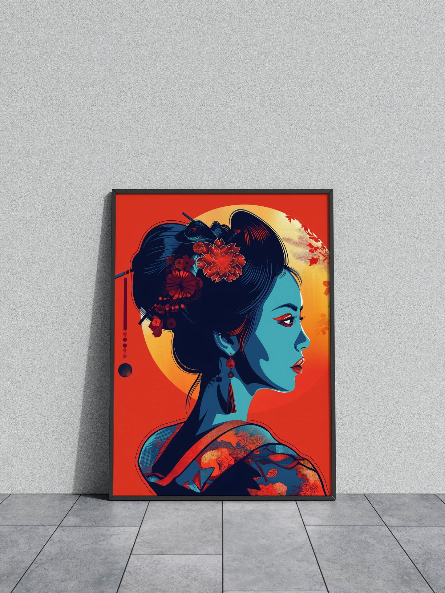 geisha japanese poster Asian Style Poster | Wall Art for Home & Office | High-Quality Print