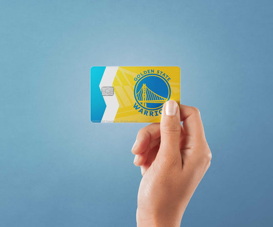 Watercolor golden state warriors crossover design | credit card sticker | small chip | credit card skin for nursery and home wall decor.