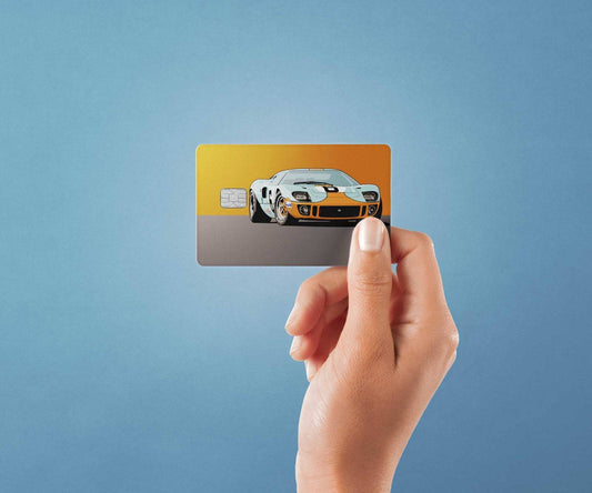 Watercolor gt40 design | credit card sticker | small chip | credit card skin for nursery and home wall decor.