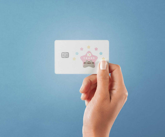 Watercolor hall of fame design | credit card sticker | small chip | credit card skin for nursery and home wall decor.
