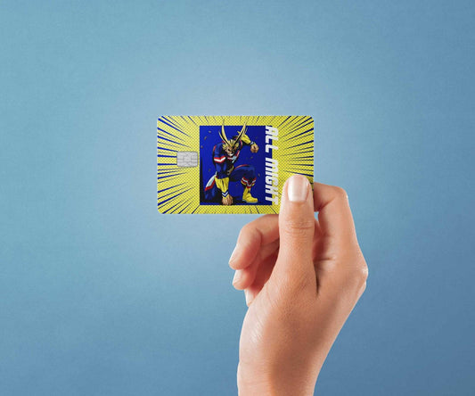 Watercolor hang time all might design | credit card sticker | small chip | credit card skin for nursery and home wall decor.