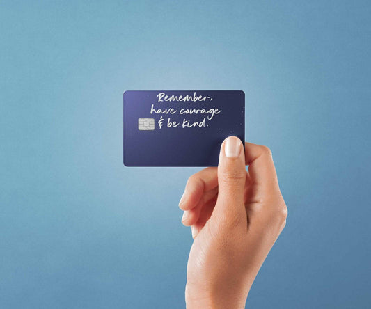 Watercolor have courage be kind design | credit card sticker | small chip | credit card skin for nursery and home wall decor.