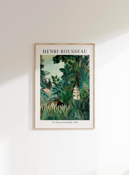 Equatorial Jungle Print by Henri Rousseau