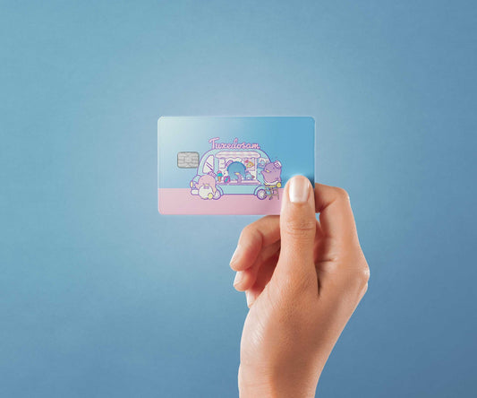 Watercolor ice cream for all design | credit card sticker | small chip | credit card skin for nursery and home wall decor.