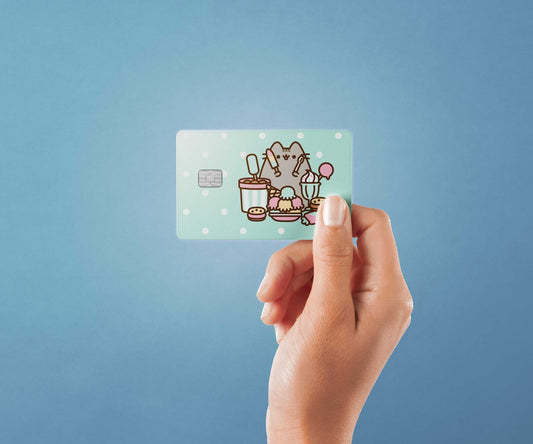 Watercolor ice cream for days design | credit card sticker | small chip | credit card skin for nursery and home wall decor.