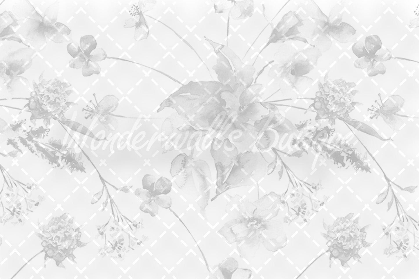 Pale Flowers | Removable Wallpaper | Self-adhesive | Temporary wallpaper #167