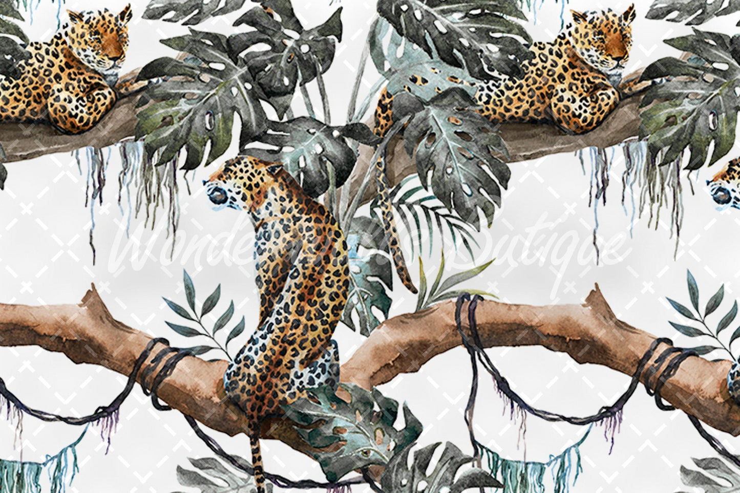 Jungle Wildlife | Removable Wallpaper | Self-adhesive | Temporary wallpaper #80