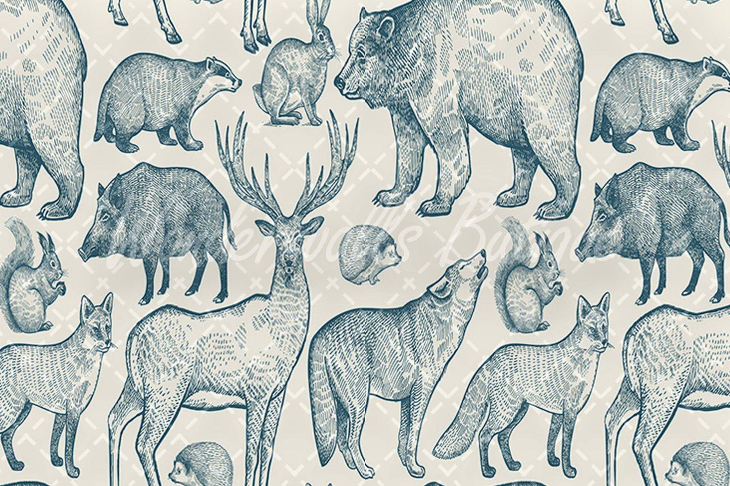 Forest Animals | Removable Wallpaper | Self-adhesive | Temporary wallpaper #19