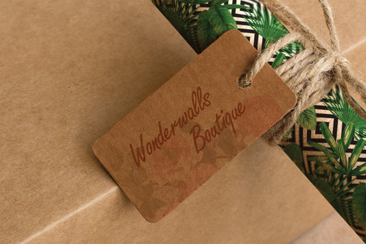 Tropical Palm Leaves Geometric | Removable Wallpaper | Self-adhesive | Temporary wallpaper #271