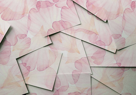 Watercolor Flowers Pink , Children Decor, Watercolor Art, Self-Adhesive, Eco Friendly, #87