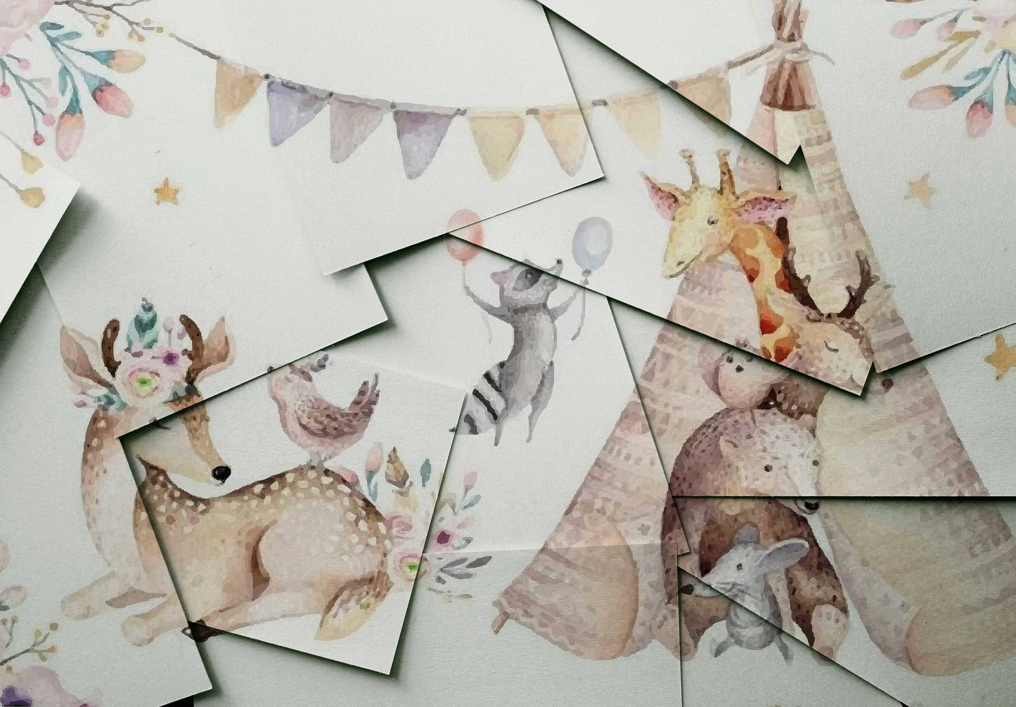 Indiana Party , Wall Mural, Self-Adhesive, Nursery Wallpaper, Eco Friendly, #58