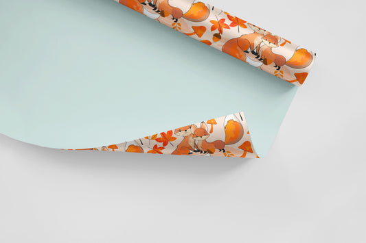 Love Fox | Love Fox Removable Wallpaper | Peel and Stick | #62AC