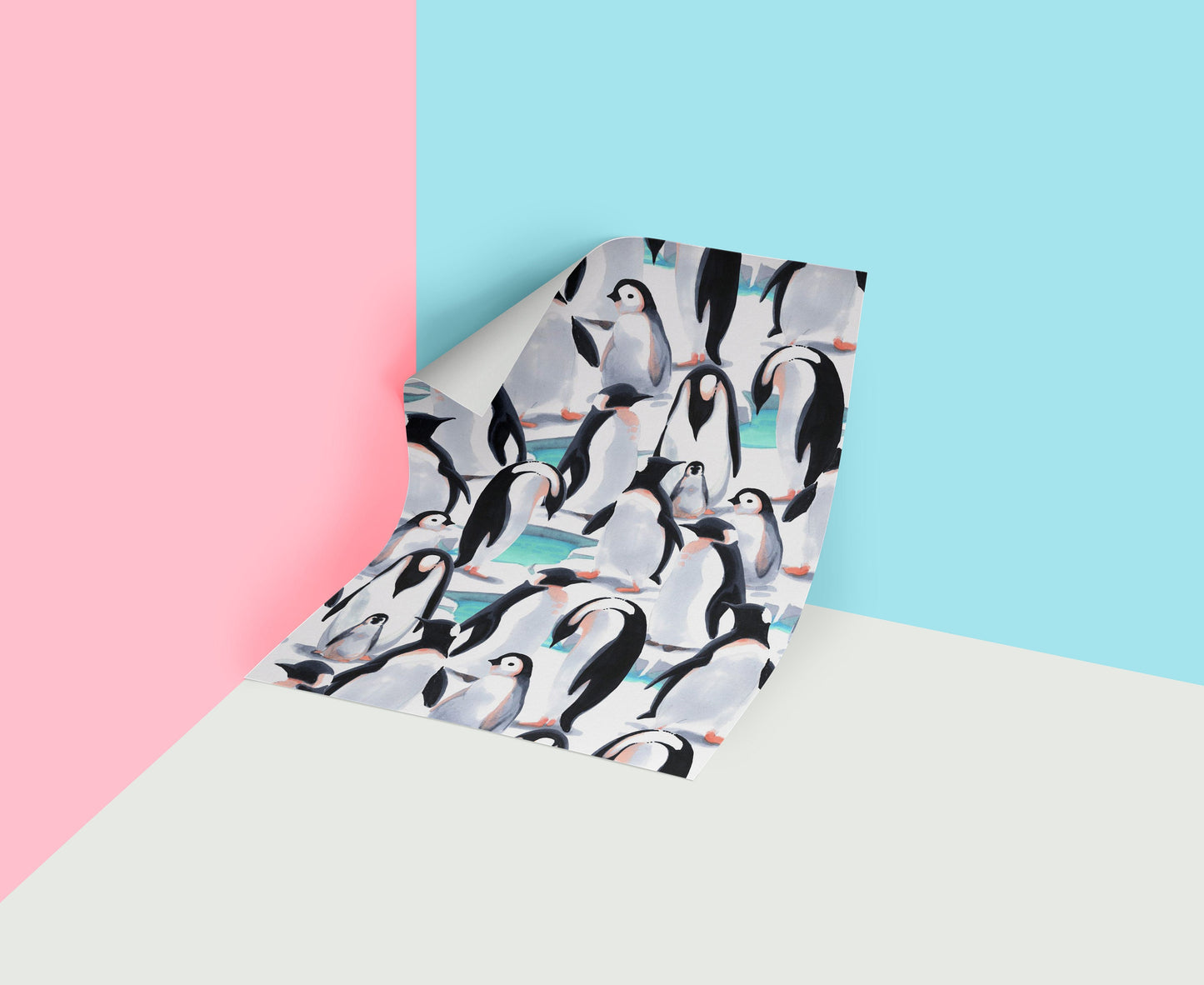 Penguin | Penguin Removable Wallpaper | Peel and Stick | #71AC