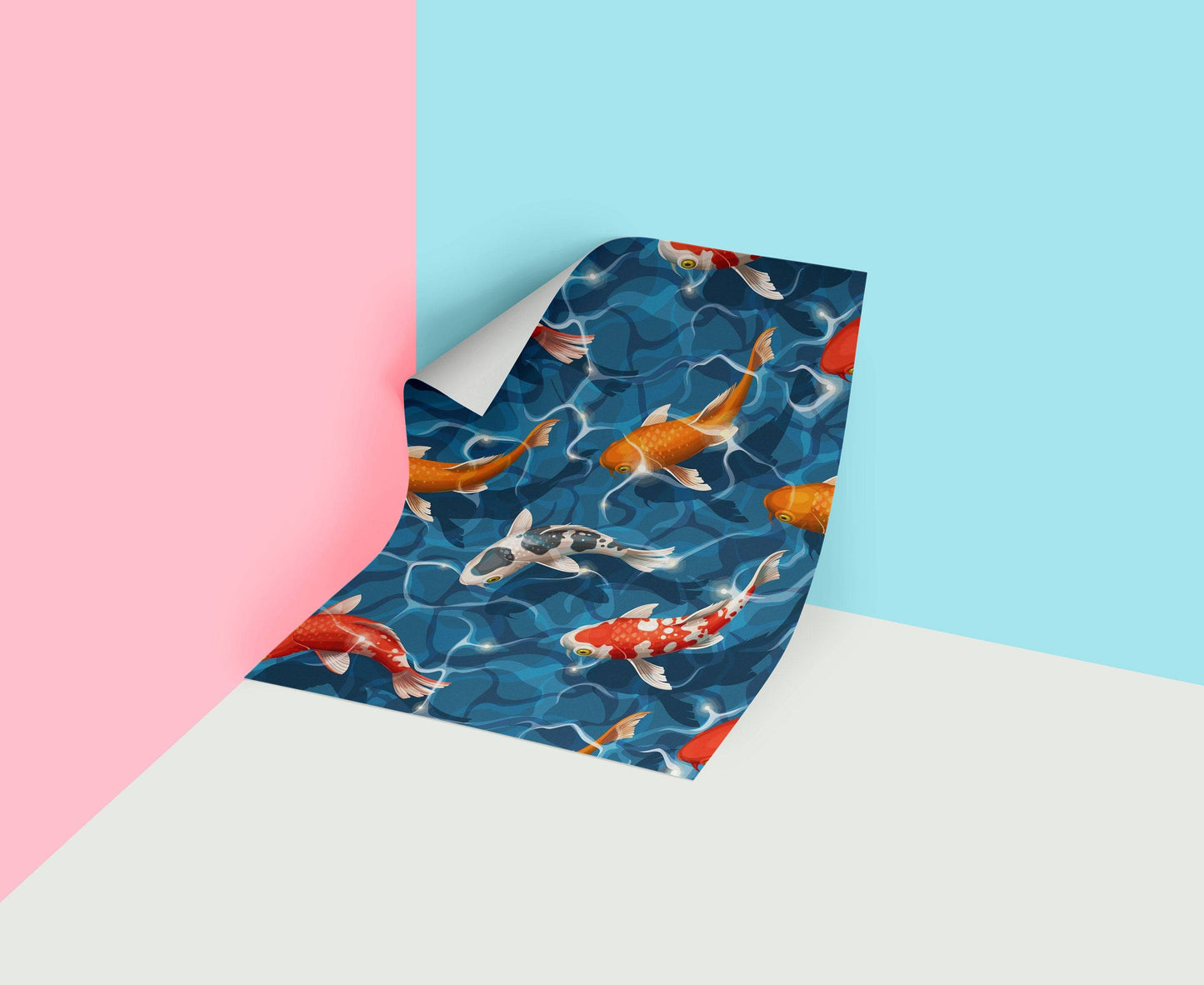 Fish | Fish Removable Wallpaper | Peel and Stick | #77AC
