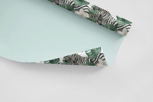 Leaf Zebra | Leaf Zebra Removable Wallpaper | Peel and Stick | #42AC