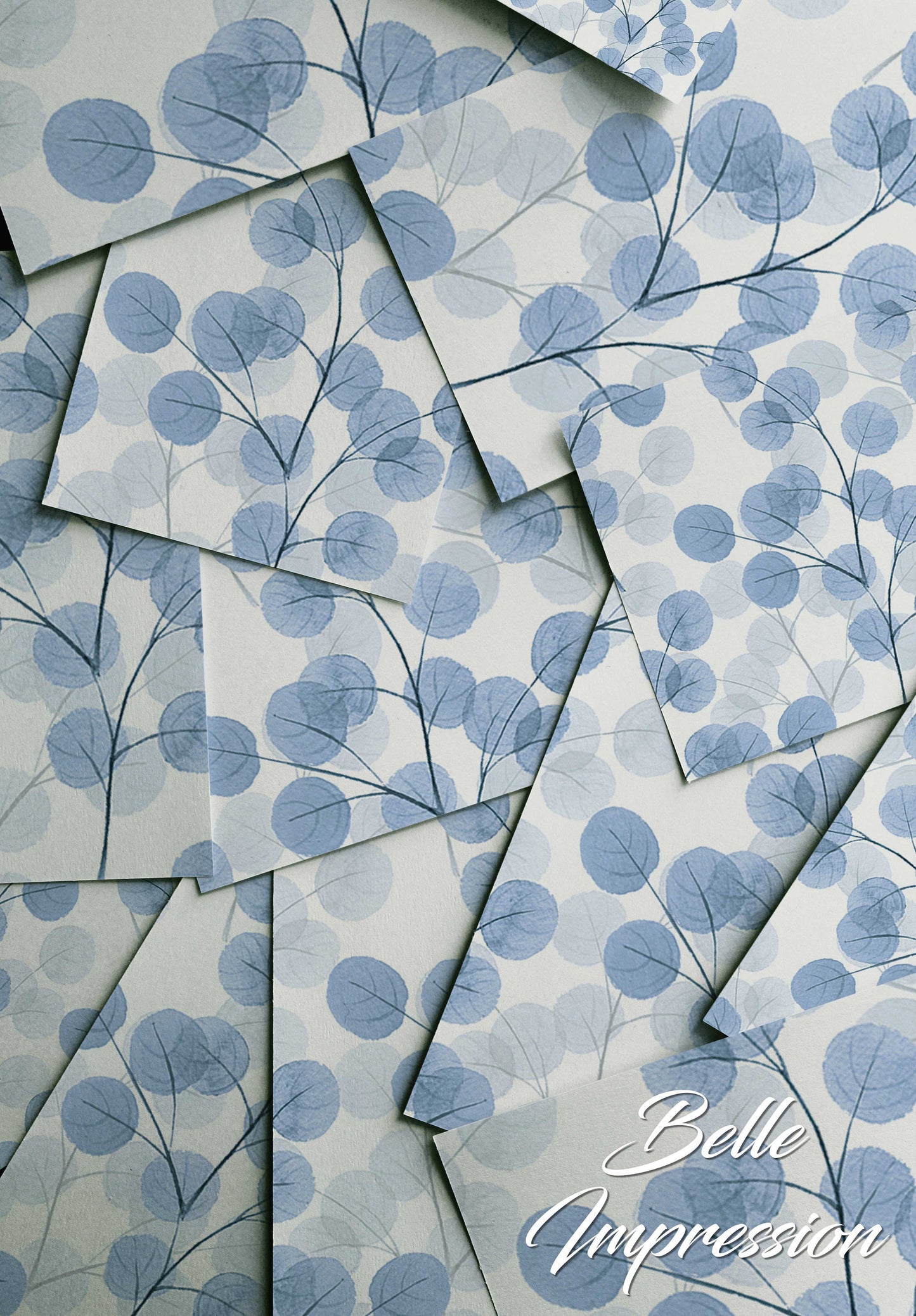 Blue Doty Branch | Removable Wallpaper | Pattern #319