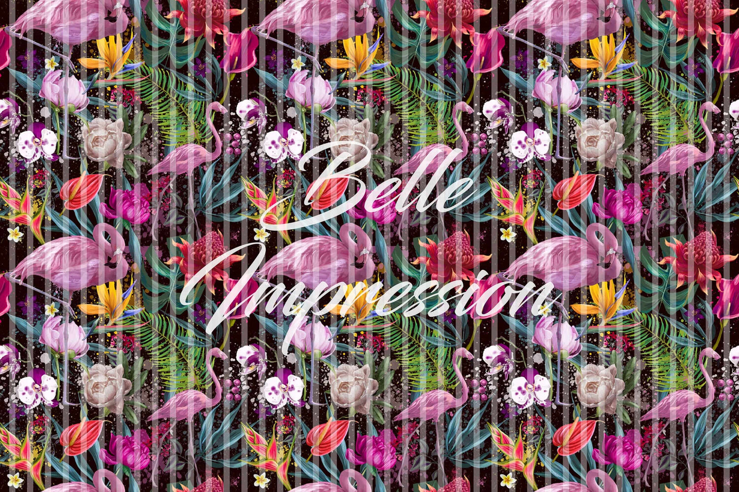 Abstract Colorful Flamingo | Removable Wallpaper | Pattern #276