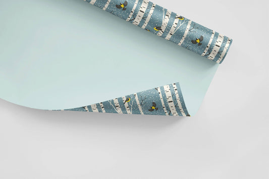 Trees Birds | Trees Birds Removable Wallpaper | Peel and Stick | #140AC