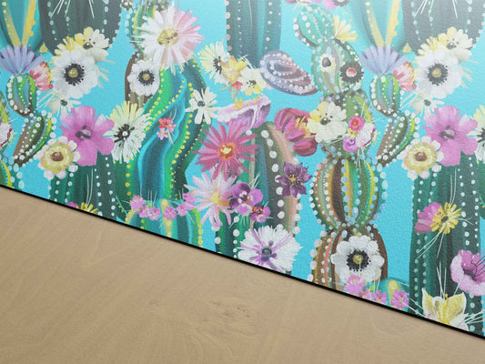 Crazy Cacti Composition | Crazy Cacti Composition Removable Wallpaper | Peel and Stick | #132FC