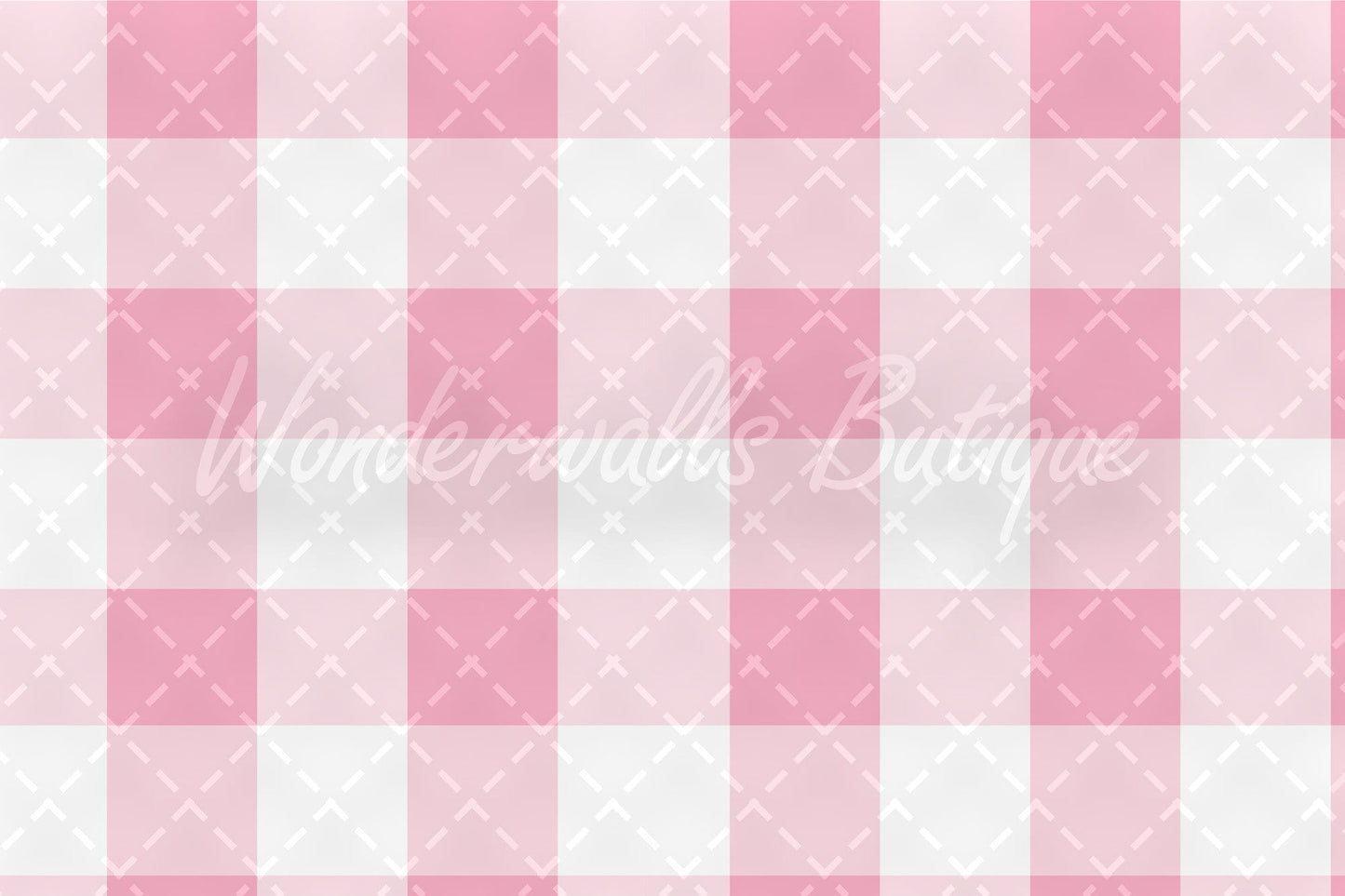 Pink Gingham Wallpaper Peel and Stick Wallpaper Removable for Interior Design Pink Checkered Removable Wallpaper Pink Cute