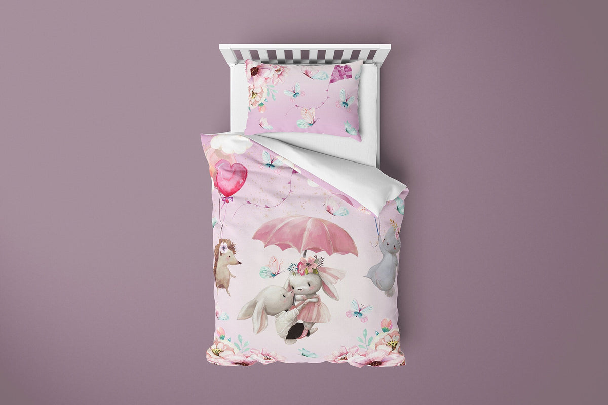 Bunny Wall Stickers, Girls Wall Nursery Decals - Unique Wall Decal by Wonderwallsboutique