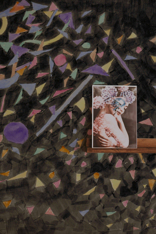 Colored Rhythm Study For The, Removable Wallpaper, Wall mural, Temporary Mural, Self adhesive, #228