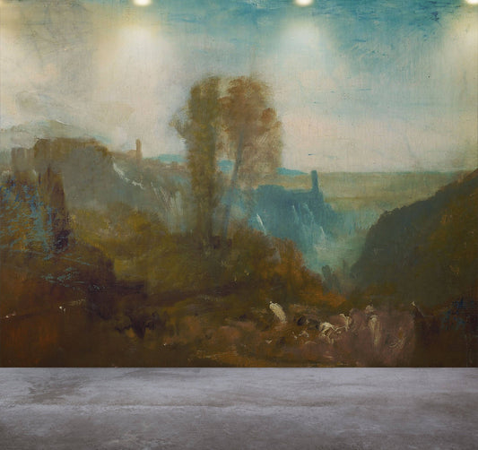 Tivoli The Cascatelle , Removable Wallpaper, Wall mural, Temporary Mural, Self adhesive, #205