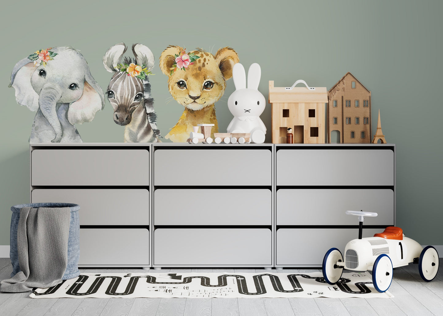 Baby Animals Wall Stickers, Childrens Wall Stickers