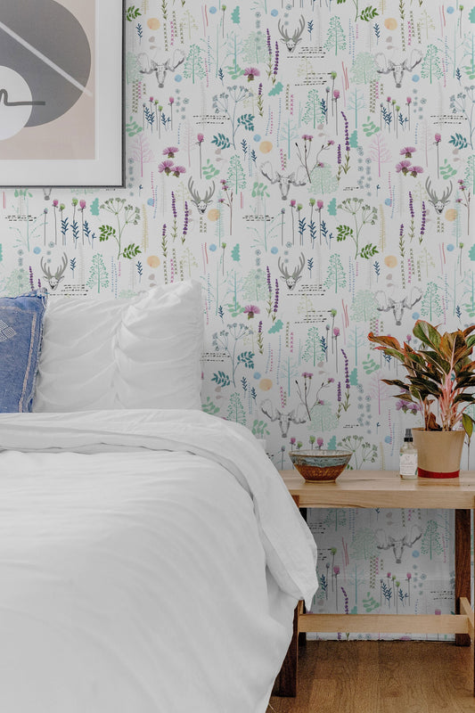 Vintage Forest | Peel and Stick Wallpaper | Removable Wallpaper | Wall Decor | Home Decor | Wall Prints | Wall Hanging