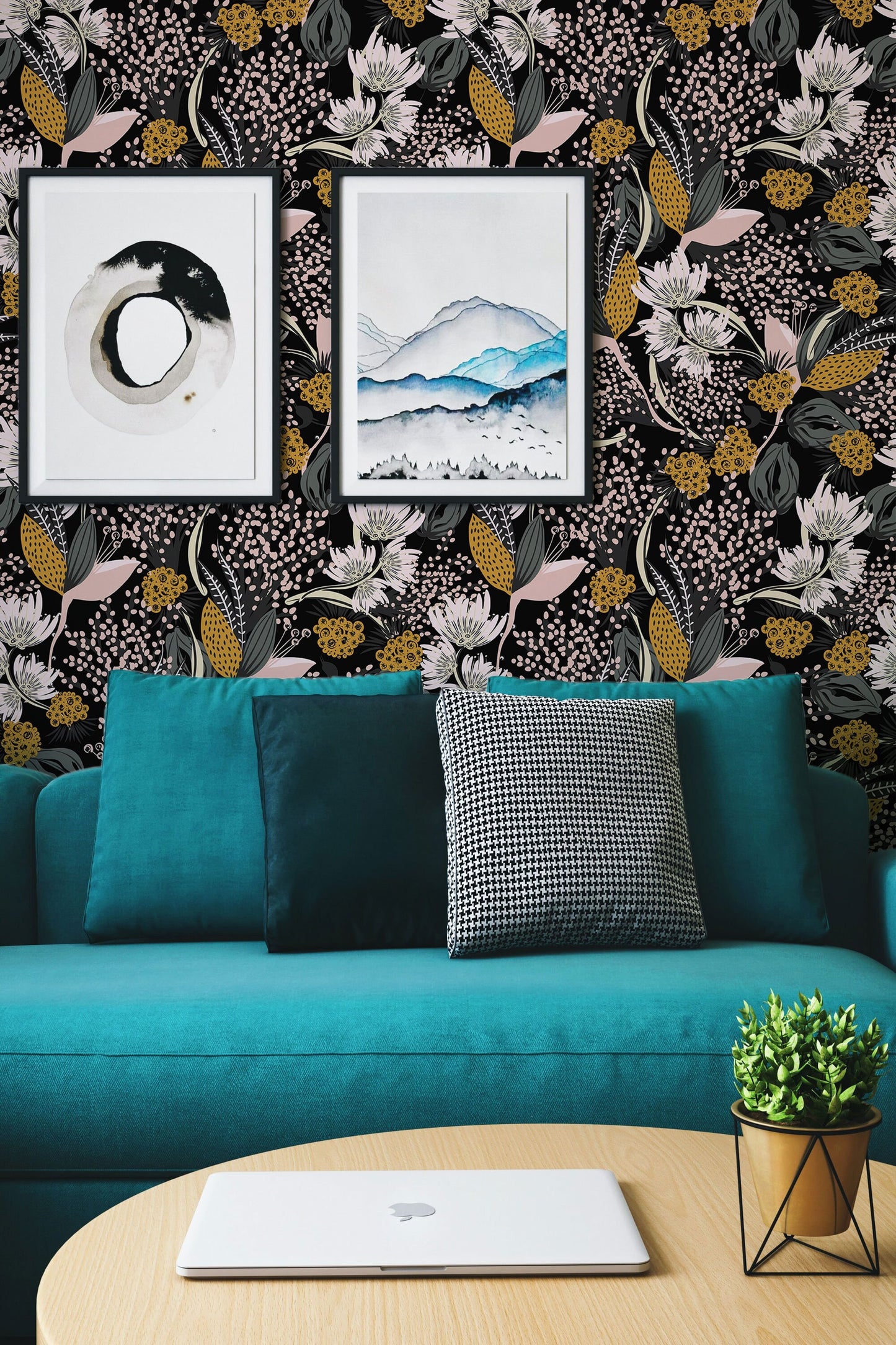 Blossom Flowers | Wall Hanging | Peel and Stick Wallpaper | Removable Wallpaper | Wall Decor | Home Decor | Wall Art Printable