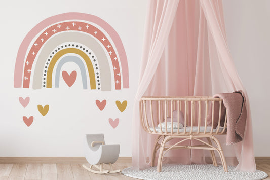 Watercolor large rainbow wall decal | rainbow wall decal | rainbow wall sticker | watercolor rainbow decal | nursery wall decal | wall decal for kids for nursery and home wall decor.