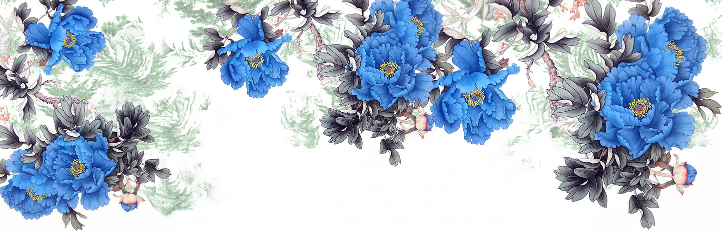 3d Purple flower wall decal, Nursery decoration, boys room, watercolor decal, wall art, wall decal