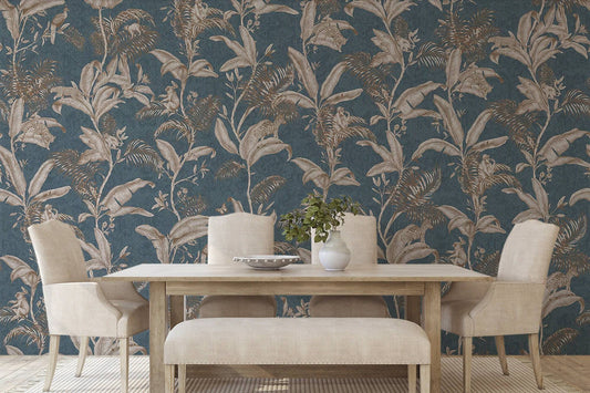 Darwin Tropical Wallpaper, Wall Mural, Peel and Stick, Self Adhesive, Wall Covering by Bella Stampa Studio