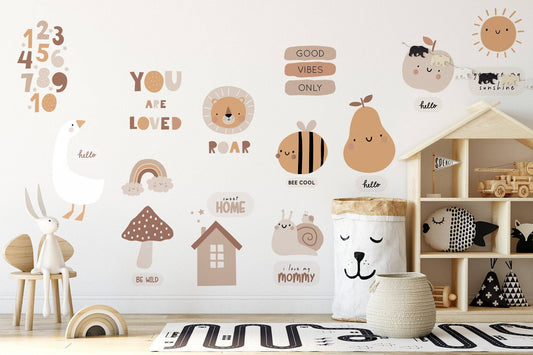 Boho Nursery Wall Decal | Baby Nursery Decor | Wall Art | Kids Wall Decor | Removable Decals | Newborn Gift | Eco Friendly