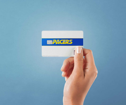 Watercolor indiana pacers home hardwood classics design | credit card sticker | small chip | credit card skin for nursery and home wall decor.