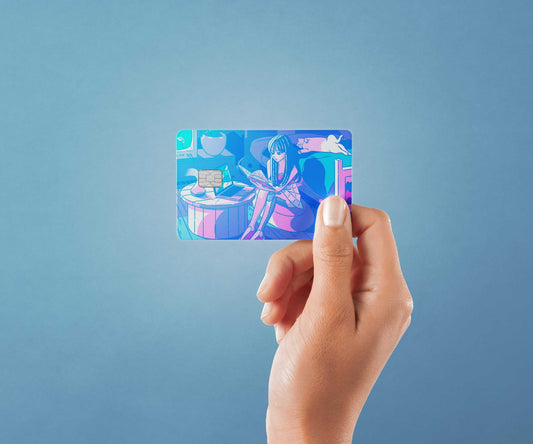Watercolor introvert design | credit card sticker | small chip | credit card skin for nursery and home wall decor.