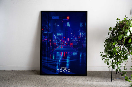 japan tokyo cyberpunk Asian Style Poster | Wall Art for Home & Office | High-Quality Print - High-Quality Visual Display