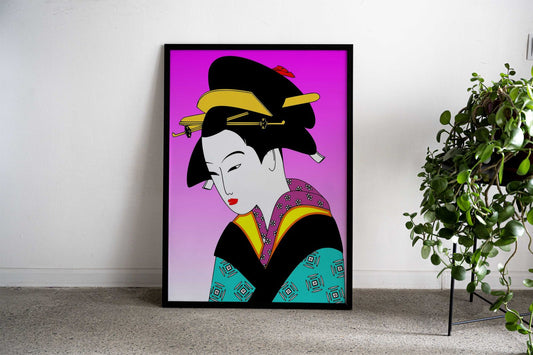 japan woman art Asian Style Poster | Wall Art for Home & Office | High-Quality Print - High-Quality Visual Display