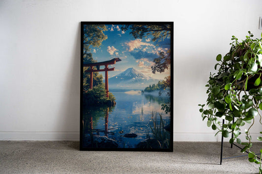 japanese mount fuji view Asian Style Poster | Wall Art for Home & Office | High-Quality Print - High-Quality Visual Display