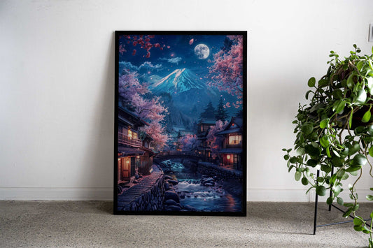 japanese mount fuji Asian Style Poster | Wall Art for Home & Office | High-Quality Print - High-Quality Visual Display