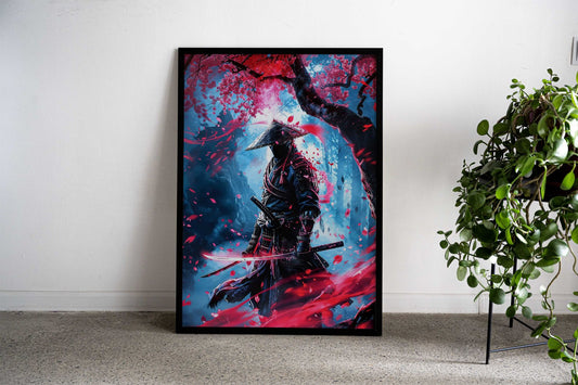 japanese ninja samurai Asian Style Poster | Wall Art for Home & Office | High-Quality Print - High-Quality Visual Display