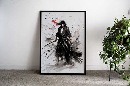 japanese samurai katana Asian Style Poster | Wall Art for Home & Office | High-Quality Print - High-Quality Visual Display