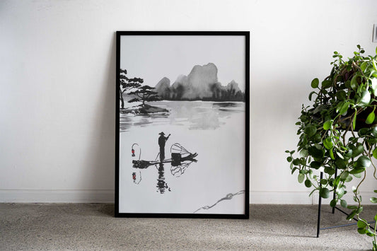 japon quadriptych part 02 Asian Style Poster | Wall Art for Home & Office | High-Quality Print - High-Quality Premium Wall Art Decor Sticker