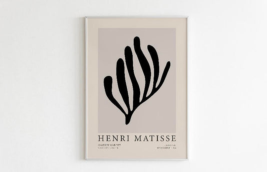 Set of Three Jazz Prints in Matisse Black