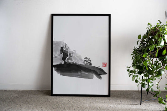 kaishakunin Asian Style Poster | Wall Art for Home & Office | High-Quality Print - High-Quality Premium Wall Art Decor Sticker